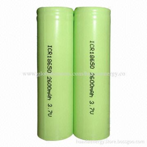 18650 Li-ion Batteries with 2,000mAh Capacity, Widely Used in Digital Cameras